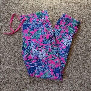Lilly Pulitzer Pink Printed Joggers